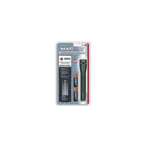 Maglite M2A Mini Mag 2 AA-Cell Incandescent Flashlight with Holster - Green